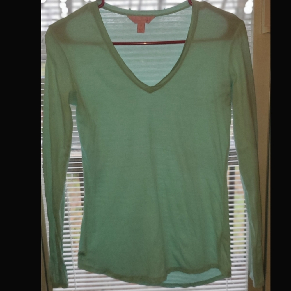 Lilly Pulitzer Aqua Blue Long Sleeve